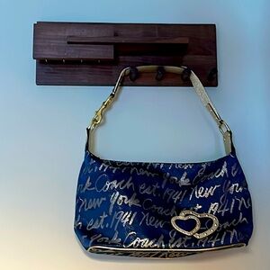 Coach Poppy Signature Script New York Purse